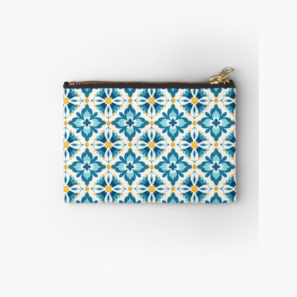 Item preview, Teal Diamond Lattice Floral Seamless Tile Pattern designed and sold by DigitaICraft.