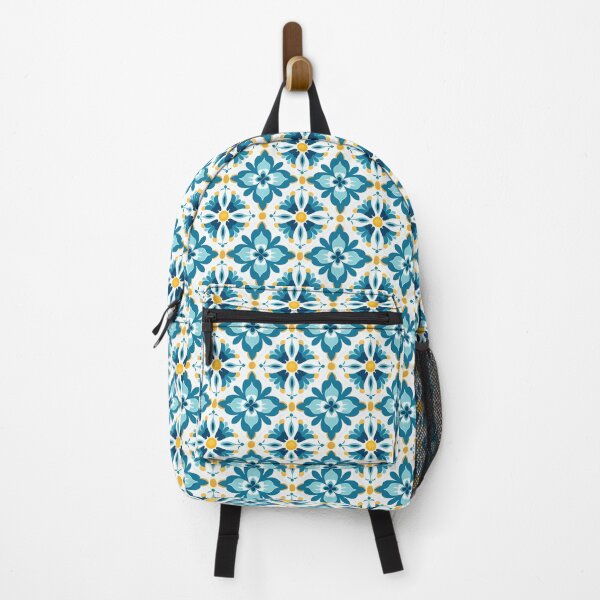 Item preview, Teal Diamond Lattice Floral Seamless Tile Pattern designed and sold by DigitaICraft.