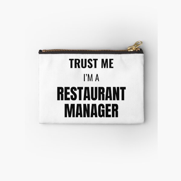 Aperçu de l'œuvre Trust Me I'm a Restaurant Manager (Noir) créée et vendue par ShipCrewNation.