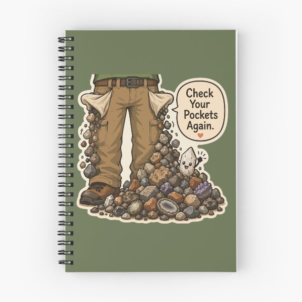 Item preview, Check Your Pockets Again Funny Rockhound Geology designed and sold by SimplePoDesign.