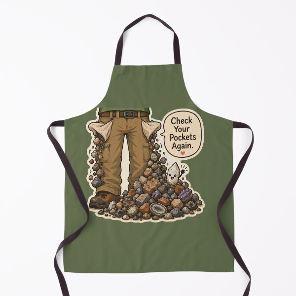 Item preview, Check Your Pockets Again Funny Rockhound Geology designed and sold by SimplePoDesign.