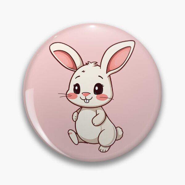 Item preview, Cute Cartoon Bunny Rabbit Chibi Kawaii Art designed and sold by SolutionsArt.