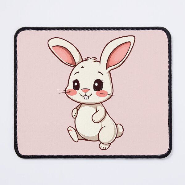 Item preview, Cute Cartoon Bunny Rabbit Chibi Kawaii Art designed and sold by SolutionsArt.
