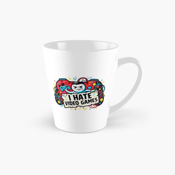 Item preview, I Hate Video Games Funny Cartoon Sticker designed and sold by Imaginarium of Chaos falcon88 .