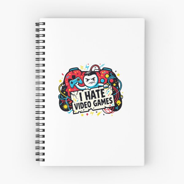 Item preview, I Hate Video Games Funny Cartoon Sticker designed and sold by Imaginarium of Chaos falcon88 .