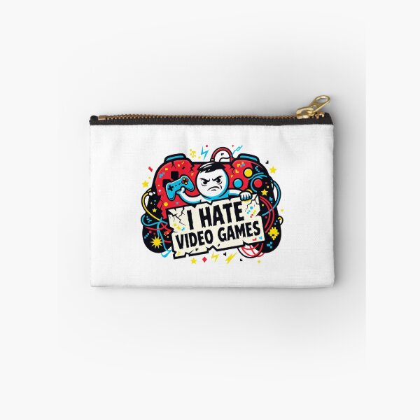 Item preview, I Hate Video Games Funny Cartoon Sticker designed and sold by Imaginarium of Chaos falcon88 .