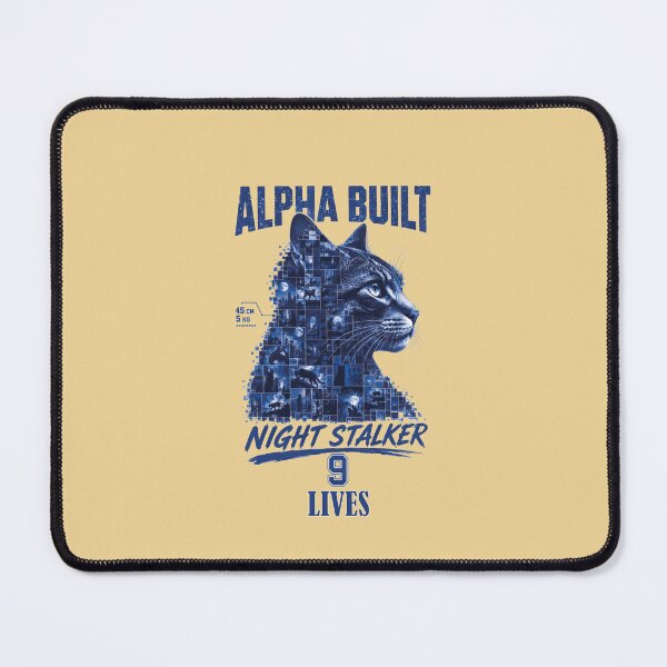 Item preview, Night Stalker Alpha Cat Mosaic designed and sold by AbderraimArt.