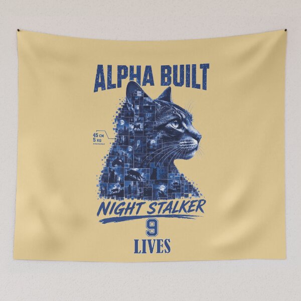 Item preview, Night Stalker Alpha Cat Mosaic designed and sold by AbderraimArt.