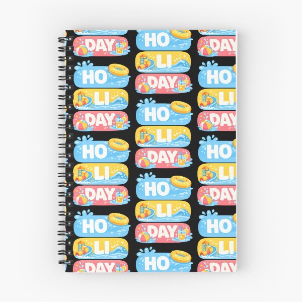 Item preview, HO LI DAY Water Park Holiday Typography Design designed and sold by TeeTimeTreasure.