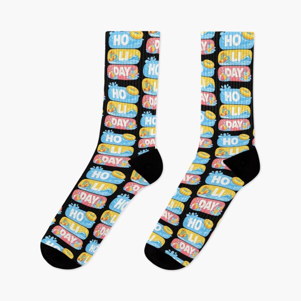 Item preview, HO LI DAY Water Park Holiday Typography Design designed and sold by TeeTimeTreasure.