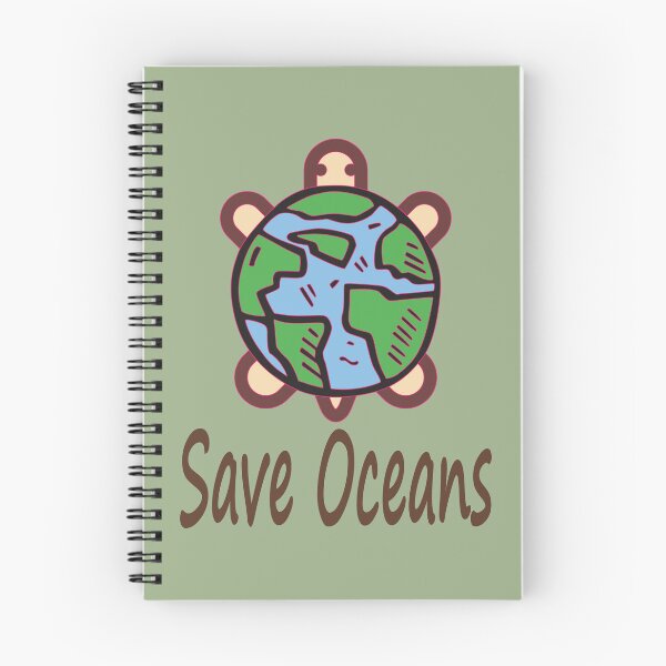 Item preview, Save Oceans Sea Turtle Earth Globe Environmental Conservation designed and sold by ANJ Designs.