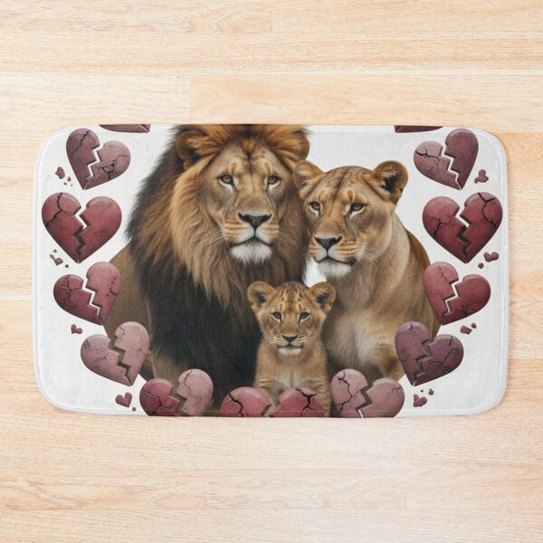 Item preview, Save Us Not Many Of Us Left Lion Family Wildlife Conservation Design designed and sold by Pioneer Spirit Market.