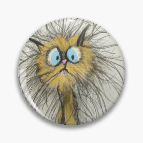 Item preview, Frazzled Orange Cat Drawing designed and sold by Fayes4Art.