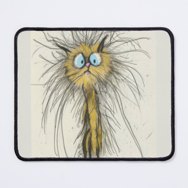 Item preview, Frazzled Orange Cat Drawing designed and sold by Fayes4Art.