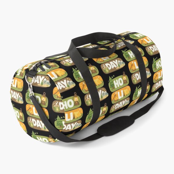 Item preview, HO LI DAY Camping Holiday Typography Design designed and sold by TeeTimeTreasure.