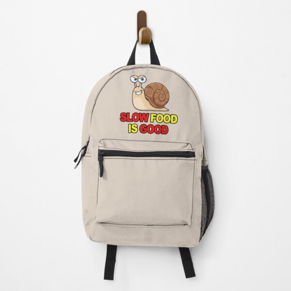 Item preview, Slow Food Funny Snail Illustration – Fast Food Parody Humor Design 4 designed and sold by WordPlayStudio.