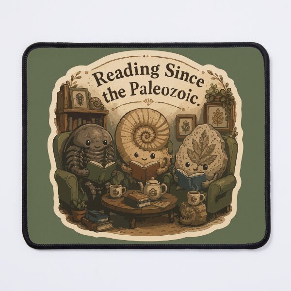 Item preview, Reading Since the Paleozoic Funny Fossil Book Lover designed and sold by SimplePoDesign.