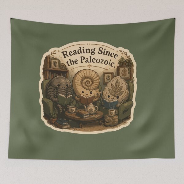 Item preview, Reading Since the Paleozoic Funny Fossil Book Lover designed and sold by SimplePoDesign.