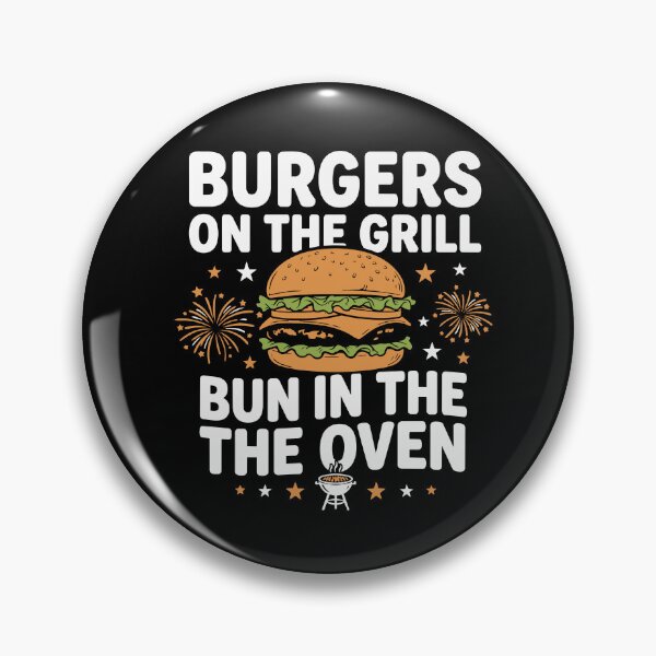Item preview, Burgers On The Grill Bun In The Oven Pregnancy Announcement designed and sold by BornBorn.