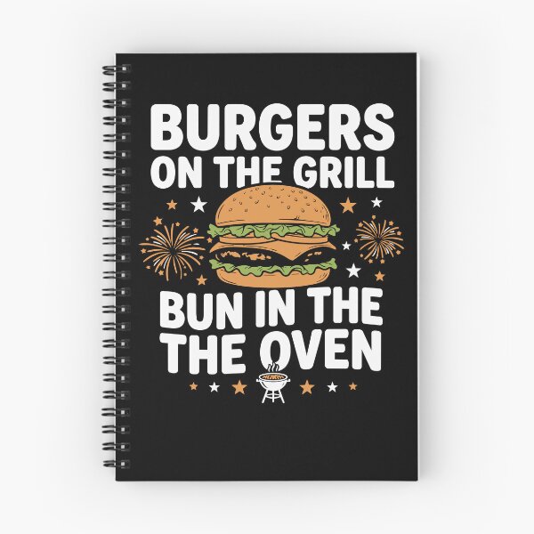 Item preview, Burgers On The Grill Bun In The Oven Pregnancy Announcement designed and sold by BornBorn.