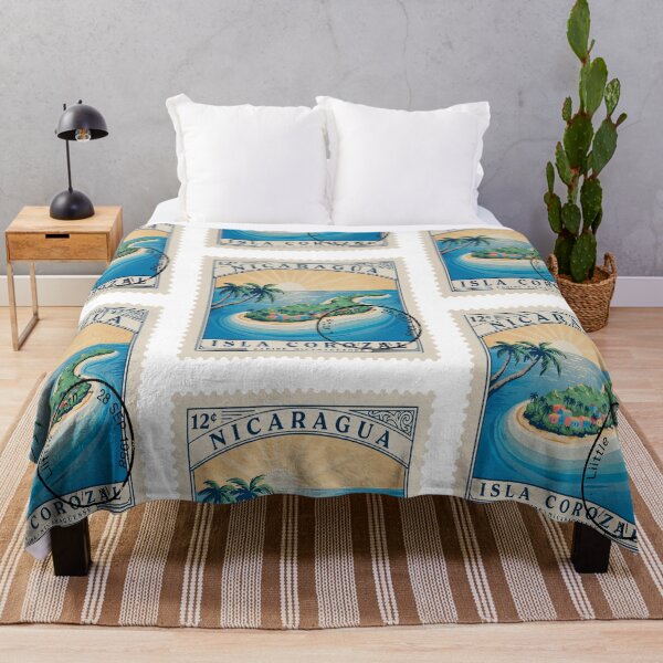 Item preview, Little Corn Island Nicaragua Caribbean Postage Stamp Sticker designed and sold by stickercuffs.