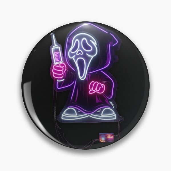 Item preview, Neon Ghost Syringe - Dark Edgy Streetwear Art designed and sold by alalame.