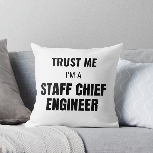 Item preview, Trust Me I'm a Staff Chief Engineer (Black) designed and sold by ShipCrewNation.