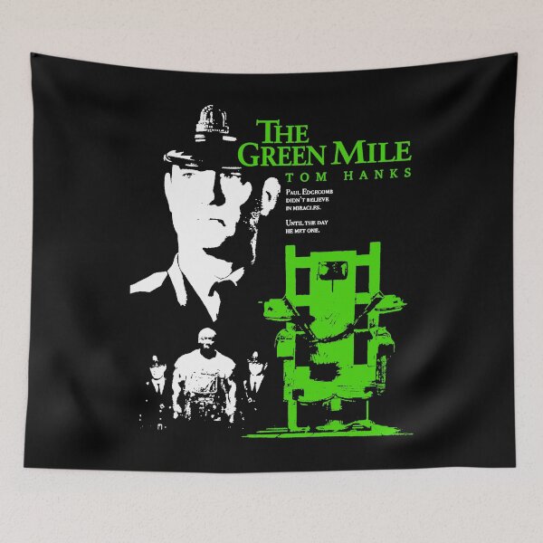 Item preview, Guardia de prisión con tipografía verde y rostro blanco designed and sold by GloomRooms.