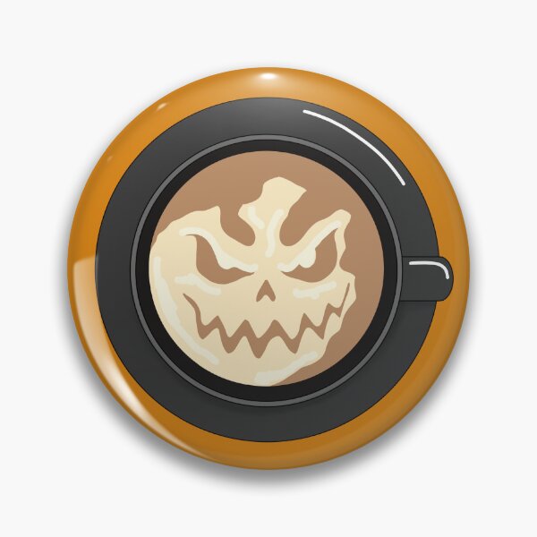 Item preview, Halloween Jack-o'lantern Coffee Latte designed and sold by HRSCreates.