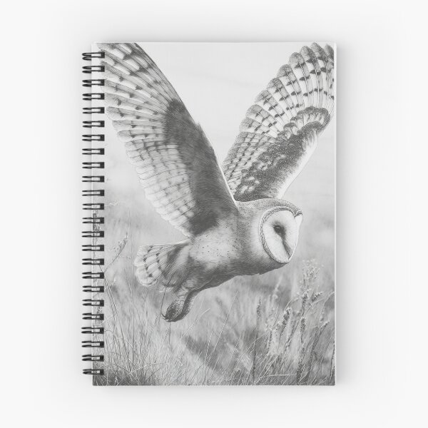 Item preview, A Barn Owl sweeping across open farmland, Birds in Motion designed and sold by CDC40.