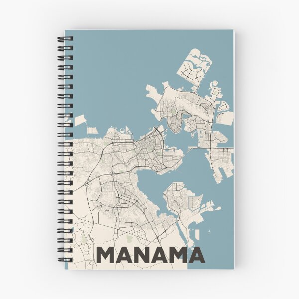 Item preview, Manama Map designed and sold by MapsNerd.