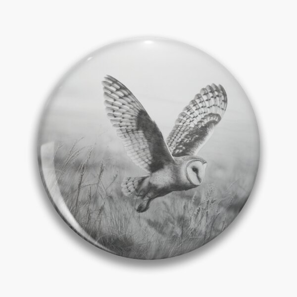 Item preview, A Barn Owl sweeping across open farmland, Birds in Motion designed and sold by CDC40.
