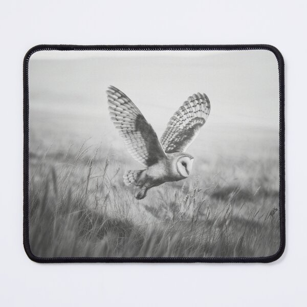 Item preview, A Barn Owl sweeping across open farmland, Birds in Motion designed and sold by CDC40.