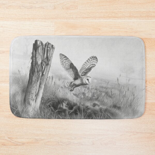 Item preview, A Barn Owl sweeping across open farmland, Birds in Motion designed and sold by CDC40.