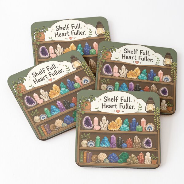 Item preview, Shelf Full Heart Fuller Crystal Collection Kawaii designed and sold by SimplePoDesign.