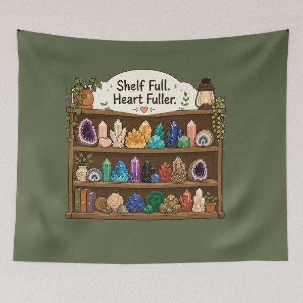 Item preview, Shelf Full Heart Fuller Crystal Collection Kawaii designed and sold by SimplePoDesign.
