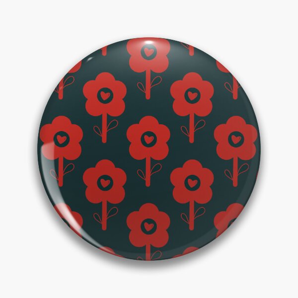 Item preview, Je suis solo - Simple vintage red flowers 2C designed and sold by StefanStudioArt.
