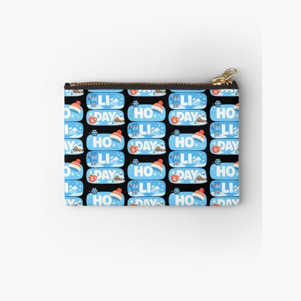 Item preview, HO LI DAY Ski Holiday Typography Design designed and sold by TeeTimeTreasure.