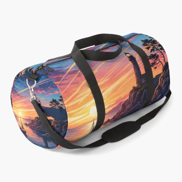 Item preview, Lighthouse and Sailboat at Sunset Coastal Scenery designed and sold by artscripts.