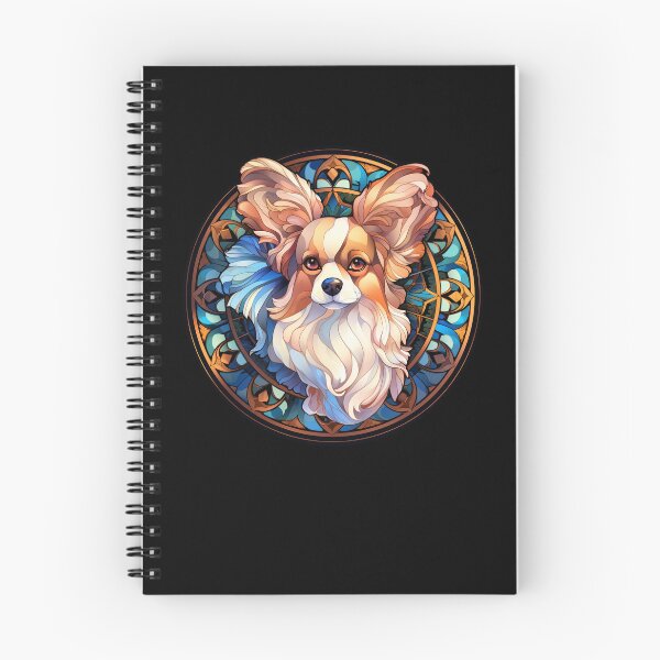 Item preview, Papillon Dog Stained Glass Leadlight Artistic Design Mom Dad designed and sold by rafaeltto.
