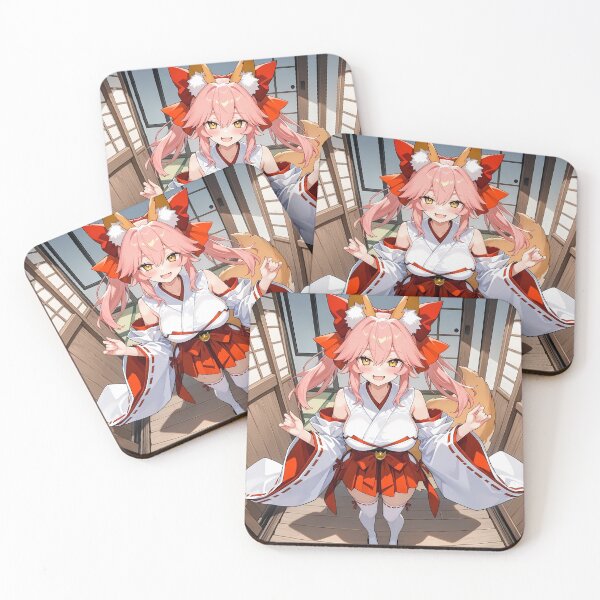Item preview, Cute Kitsune Anime Girl Shrine Maiden designed and sold by Myanimegirlshop.