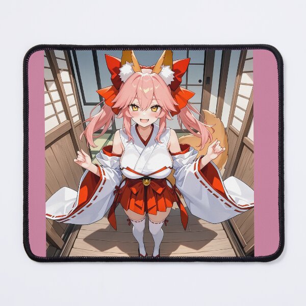 Item preview, Cute Kitsune Anime Girl Shrine Maiden designed and sold by Myanimegirlshop.