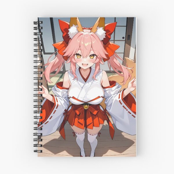 Item preview, Cute Kitsune Anime Girl Shrine Maiden designed and sold by Myanimegirlshop.