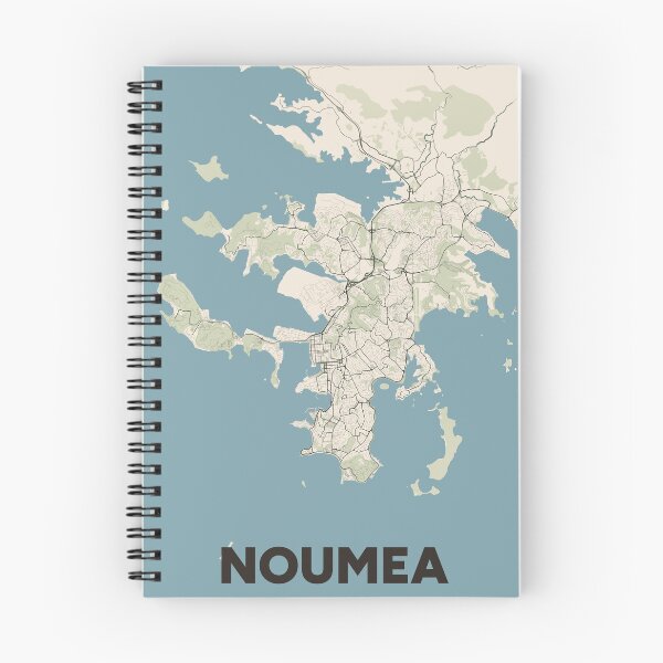 Item preview, Noumea Map designed and sold by MapsNerd.