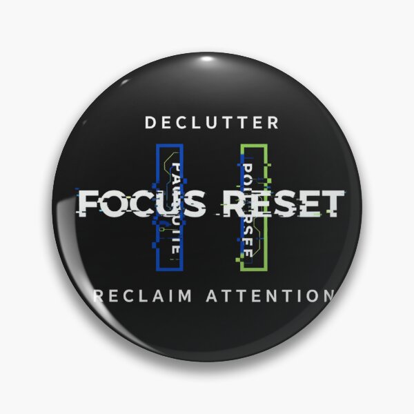 Item preview, Digital Detox Shirt Focus Reset designed and sold by Hanno0.