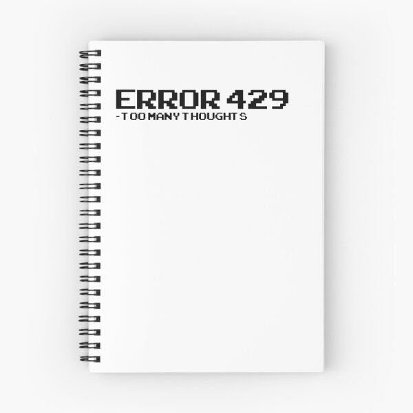 Item preview, Error 429 Too Many Thoughts - Pixel Art Programmer Shirt designed and sold by deag1e ⭐.