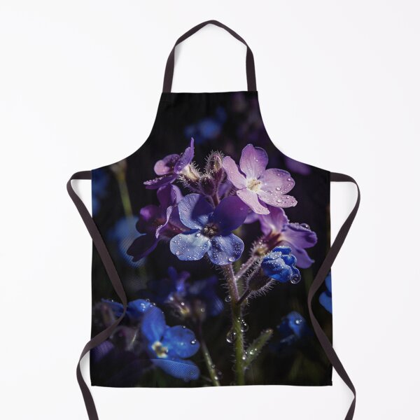 Item preview, Blue Forget Me Not Dew Flowers designed and sold by WitchyBotanicaArt.
