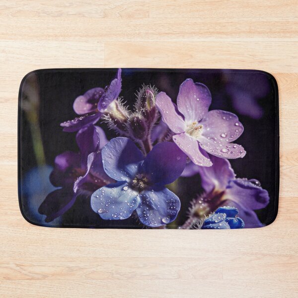 Item preview, Blue Forget Me Not Dew Flowers designed and sold by WitchyBotanicaArt.