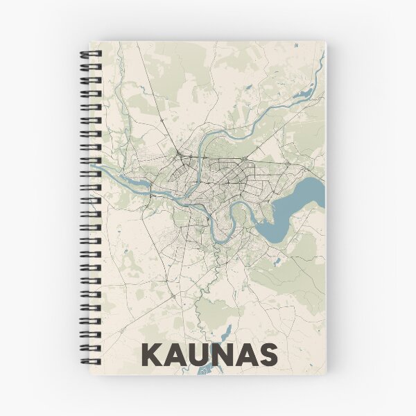 Item preview, Kaunas Map designed and sold by MapsNerd.