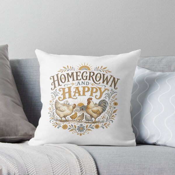 Item preview, Homegrown Happy Chicken Farm Homestead Life designed and sold by AntiqueImages.